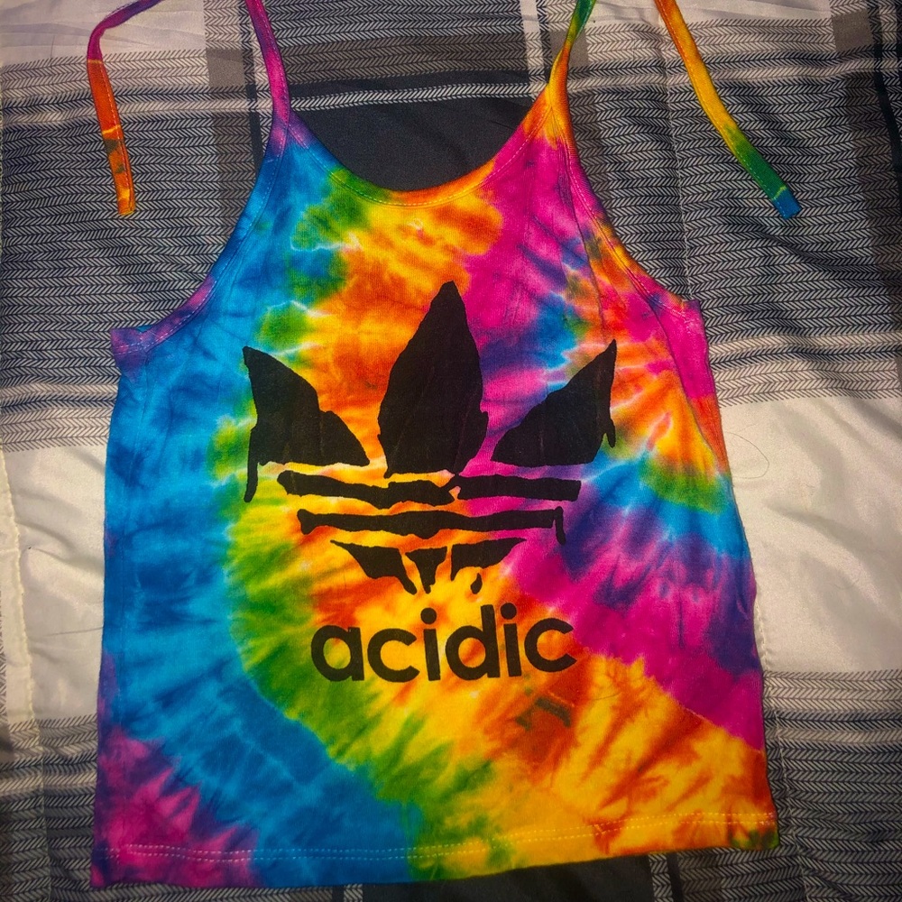 Omighty tyedye acidic halter top